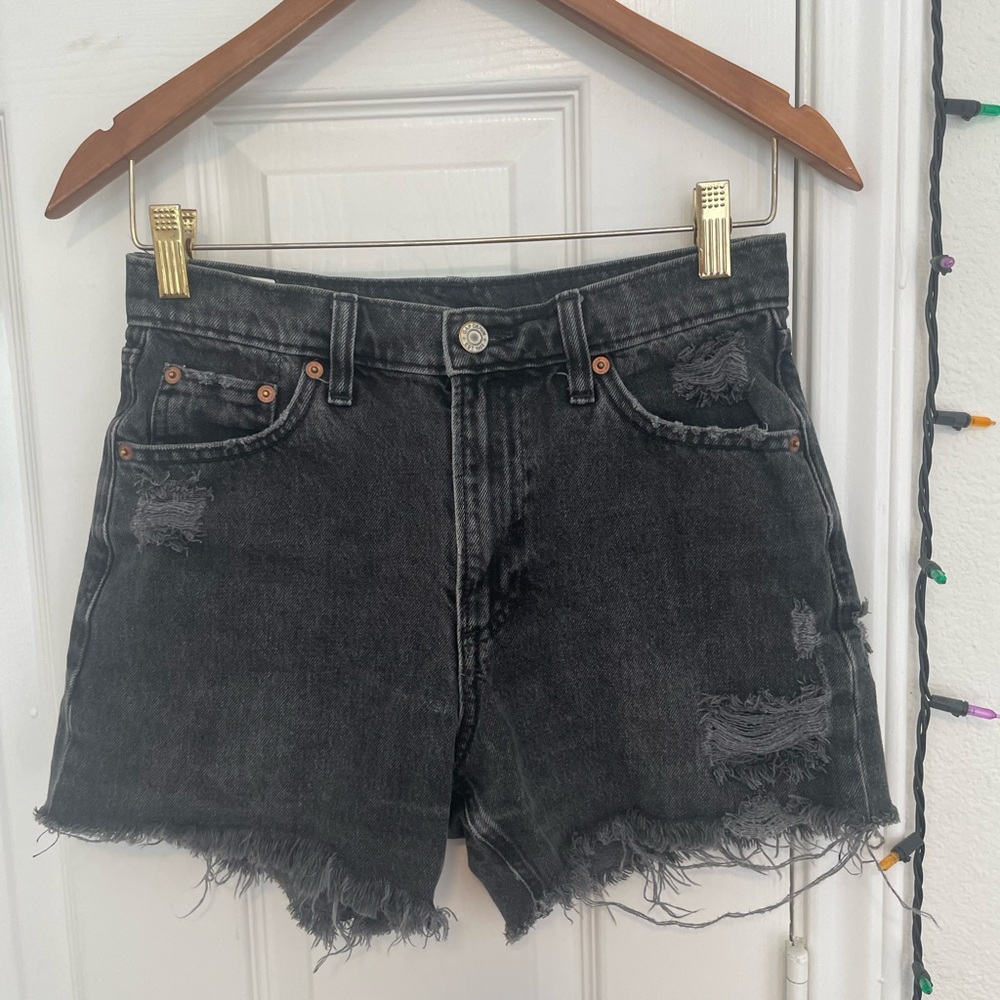 GAP High Rise Stride Denim Shorts